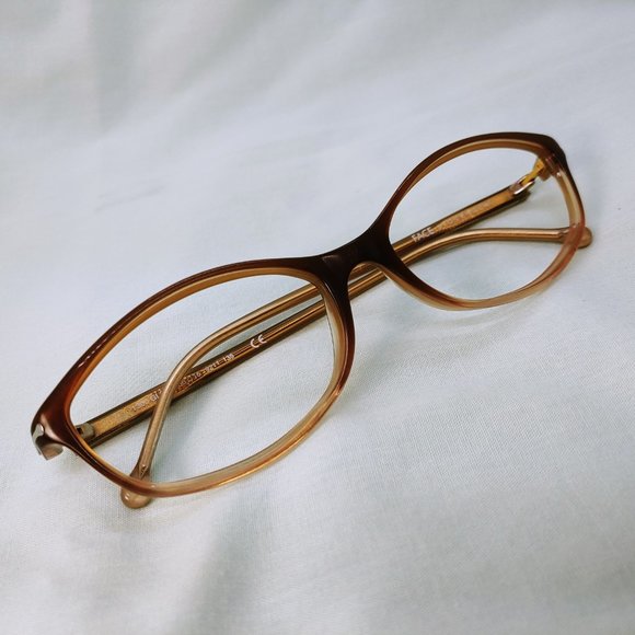 FACE STOCKHOLM Eyeglass Frames 1300 GLOW Full Plastic Rim Brown Tan Beige - Picture 11 of 11